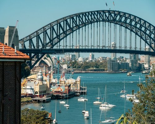 Sydney harbour hotel stay concept