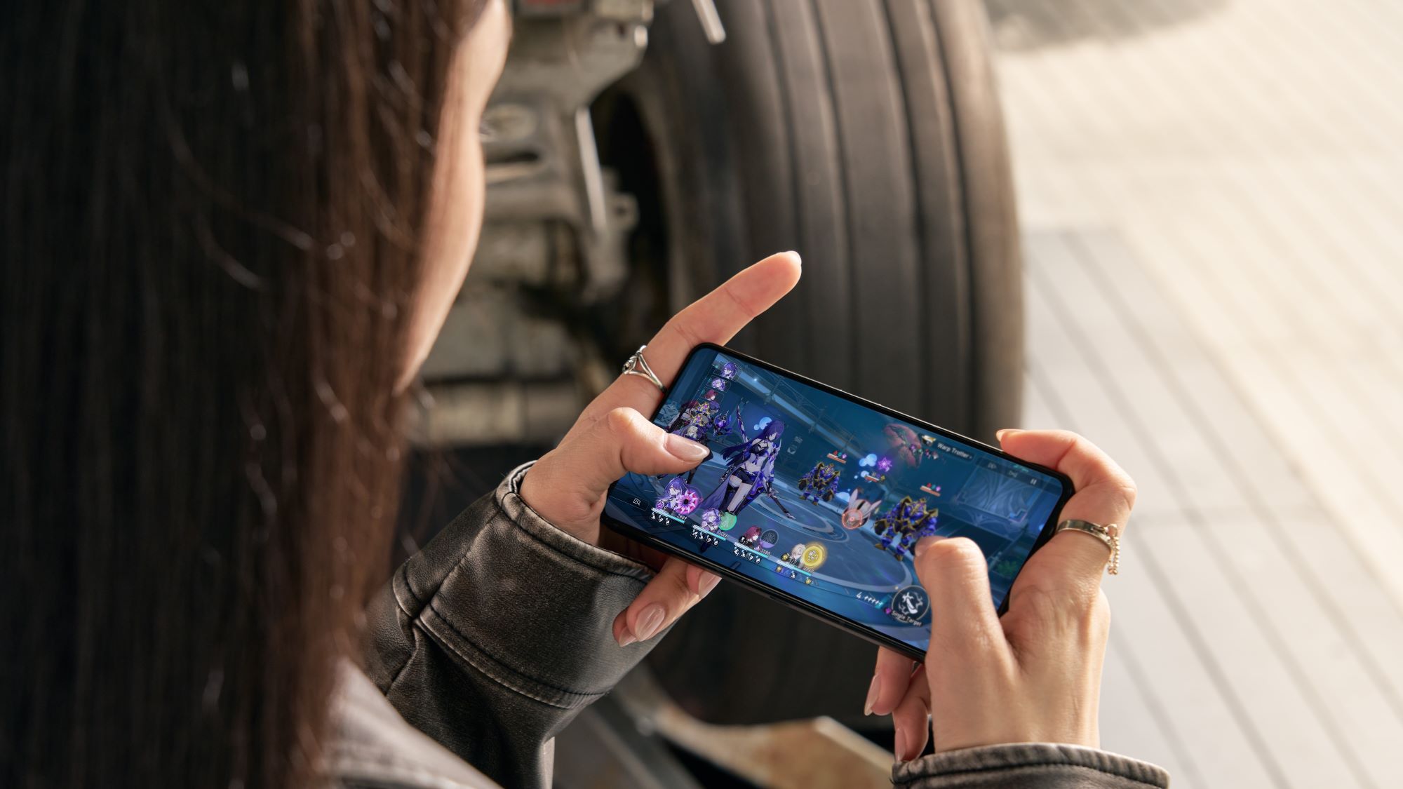 Smartphone showing a BEGINNERS mobile gaming exhibition guide